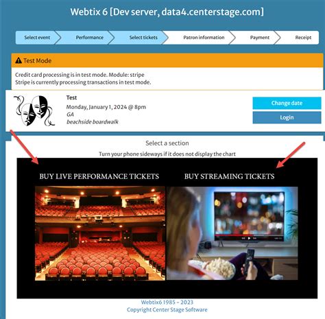 Set up and sell tickets online for a live show that is also streaming ...