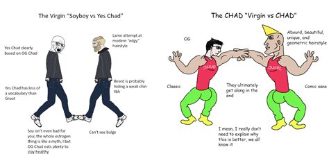 Chad Meme Virgin Vs Chad Is A Comparison Meme Of Relatable Or Wimpy | The Best Porn Website