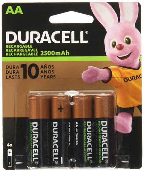 Duracell - Rechargeable AA Batteries - long lasting, all-purpose Double ...