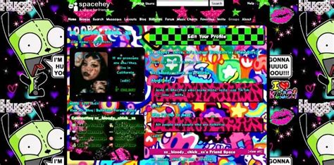 MySpace / spacehey | Scene core, Scene kids, Myspace aesthetic