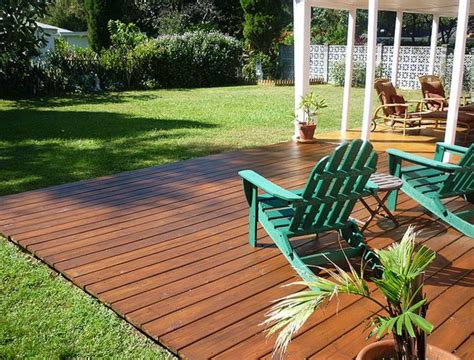 flush ground level deck … | Backyard patio, Backyard, Backyard landscaping