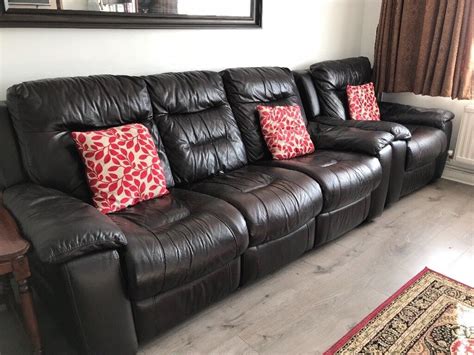 Dfs recliner leather sofa | in Colchester, Essex | Gumtree