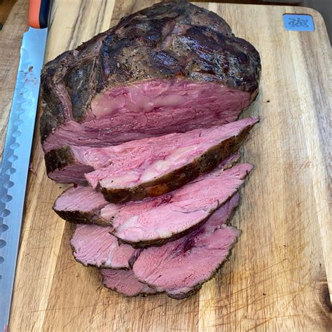 Chuck roast, sous vide at 57.2C for 30 hours. Reverse seared in a pan ...