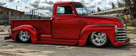 1950 Chevy 3100 Classic Pickup Truck Is Slammed to the Ground, Albeit ...