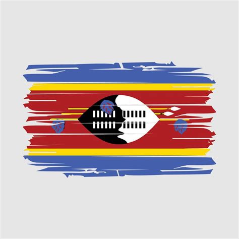 Swaziland Flag Brush Vector 20446606 Vector Art at Vecteezy