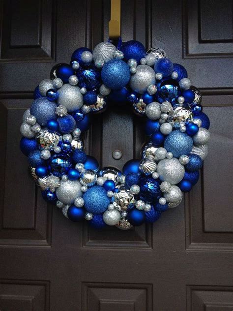 Dazzling Blue and Silver Christmas Decorations