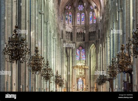 Interior bourges cathedral bourges cher hi-res stock photography and ...