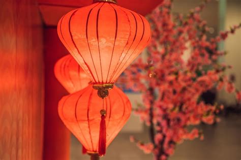 Premium Photo | Chinese red lanterns for the chinese new year