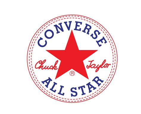 Converse All Star Brand Logo Shoes Symbol Design Vector Illustration ...