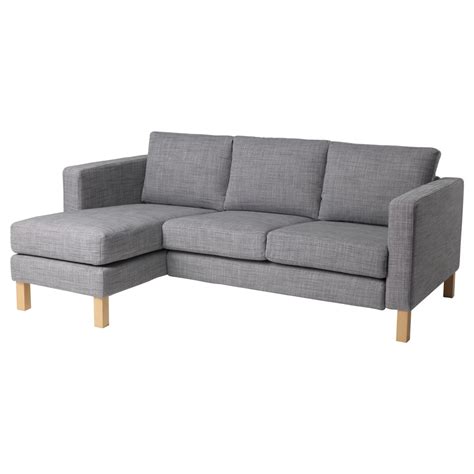 I started with a Karlstad sectional couch that came with classic Ikea | Ikea Couch Covers ...