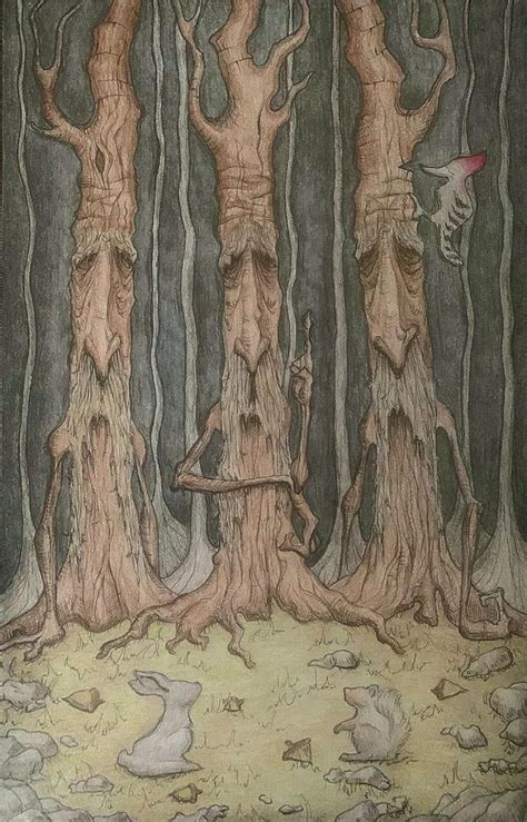 The Wise Trees Of Old Mixed Media by Ivy Ligon - Fine Art America