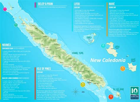 New Caledonia Cruise Map - Ontheworldmap.com