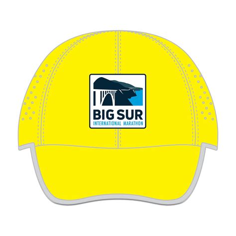 BSIM Cap - Elite Laser-Cut Tech -Bright Yellow- Logo – Big Sur Marathon ...