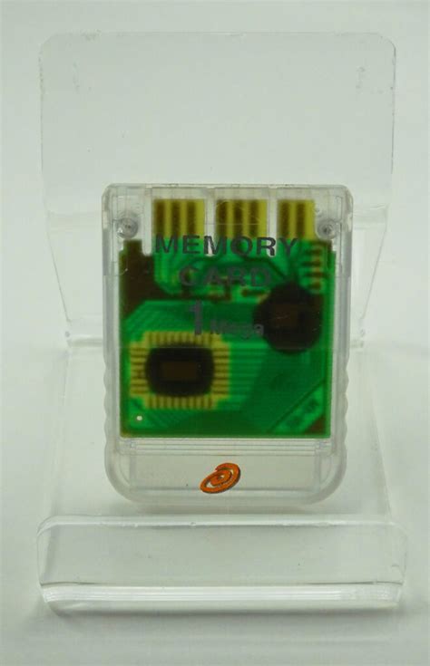 Playstation 1 Memory Card 1MB - (Uoriginal) - Gennemsigtig - SpilTema
