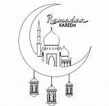 Islamic Art Coloring Pages Ramadan sketch template