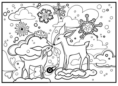 Coloring Pages Winter Animals