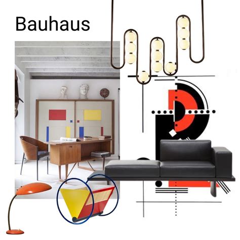 Bauhaus Interior Design Style Moodboard in 2023 | Bauhaus interior, Bauhaus interior design ...