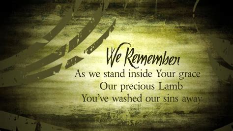 We Remember Lyrics Video - YouTube