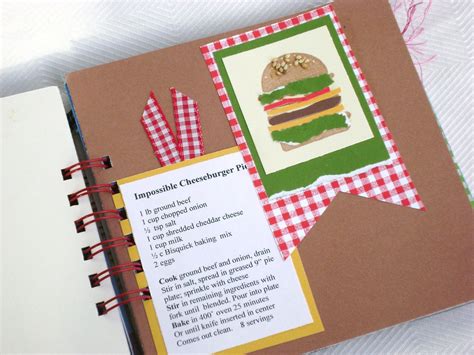 6x6 cookbook mini album recipe book scrapbook kitchen | Etsy Recipe Album, Recipe Book Diy ...