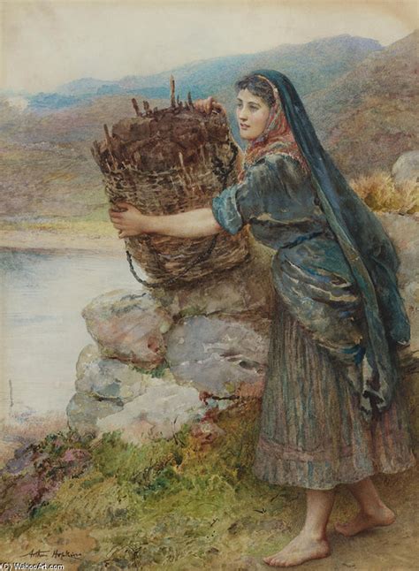 Museum Art Reproductions A Connemara Girl by Arthur Hopkins (1878-1950, United Kingdom ...