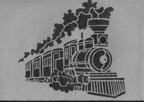 locomotive stencil | Stencil stickers, Old train pictures, Pumpkin stencil