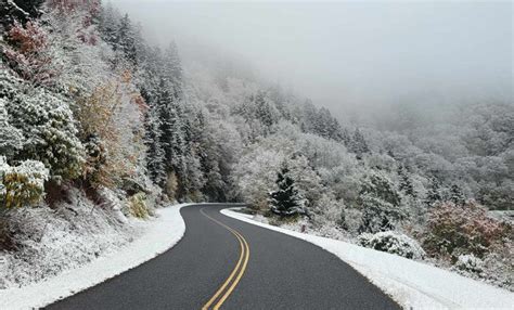 Blue Ridge Parkway reopens after first snowfall in NC mountains