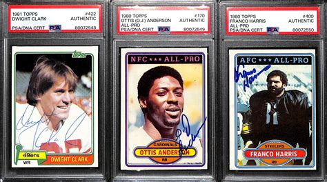 Lot Detail - Lot of (3) PSA/DNA Authentic Football Hall of Fame ...