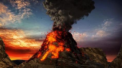 Violent Volcanic Eruption Effect - Stock Motion Graphics | Motion Array