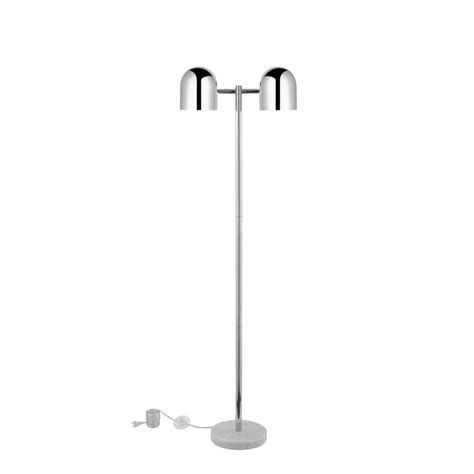 Inspired Home Jaydah Floor Lamp 6ft Power Cord, Foot Switch, 2 Lights ...