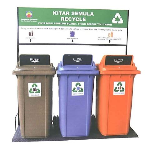 Recycling Bins Model: BRI-RB 120 (Without Recycle Signage) – Furnitures ...