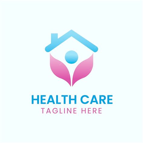 Free Vector | Home health care logo design template