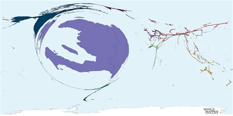 Spread of the Haitian Creole French Language - Worldmapper