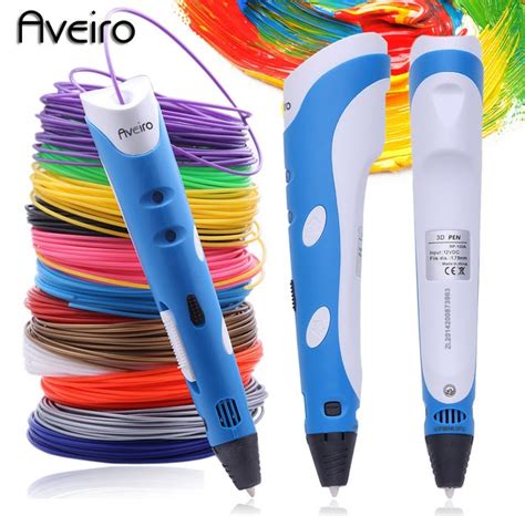 Special Price 3D Printing Pen Model 3 D Drawing Printer Pens With 200 Meter 20 Color ABS ...