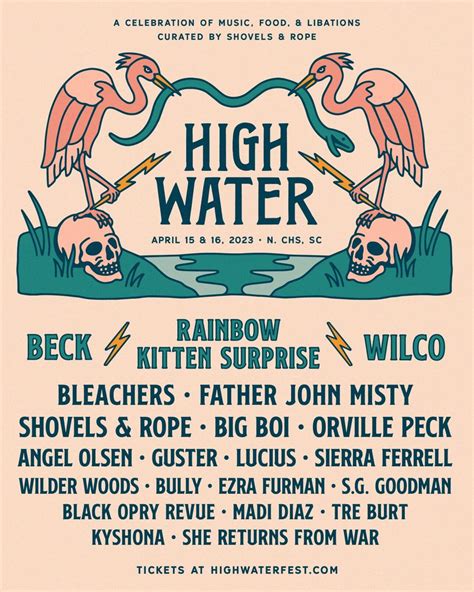 Beck, Wilco, Rainbow Kitten Surprise will headline 2023 High Water Festival | Charleston Scene ...