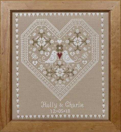 Love Birds Wedding Sampler Cross Stitch Kit only £24.90