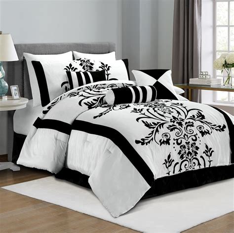 Black And White Comforter Set Full Size at Oscar Borunda blog