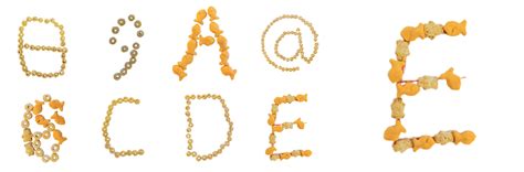 Food Font Goldfish Snack - Food Font