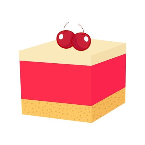 Premium Vector | Vector illustration of cake