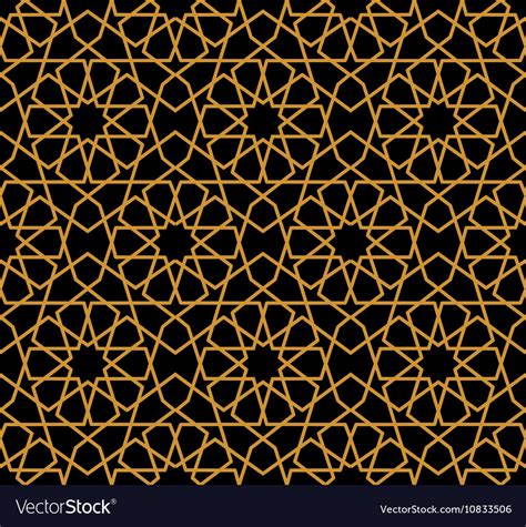 Gorgeous seamless arabic pattern design Royalty Free Vector