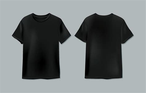 Black Realistic T-shirt Mock Up 20693312 Vector Art at Vecteezy