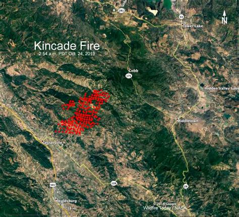 Kincade Fire forces evacuation of Geyserville, California - Wildfire Today