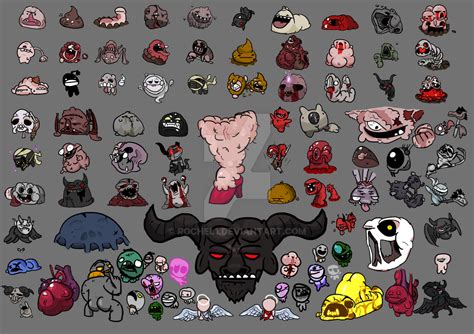 All bosses binding of isaac but durpy by rochel1 on DeviantArt