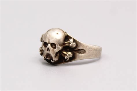 WW2 German Waffen SS Skull Ring 935 . EFL6172cxa - Time Traveler Militaria