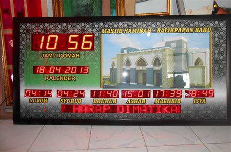 Daftar Harga Jam Digital Masjid - Toko Jadwal Sholat Digital Abadi - Jadwal Waktu Sholat ...