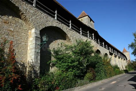 City Wall in Rothenburg, Germany Stock Photo - Image of germany, fence: 1518752