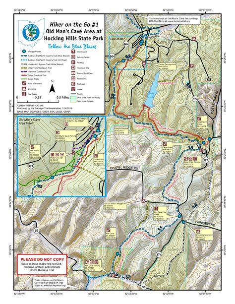 Printable Hocking Hills Trail Maps