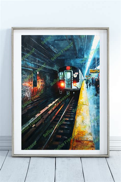 New York City Subway Urban Art Modern New York Art Urban Wall Decor ...