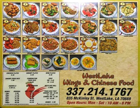 Menu at Westlake Wings & Chinese Food restaurant, Westlake