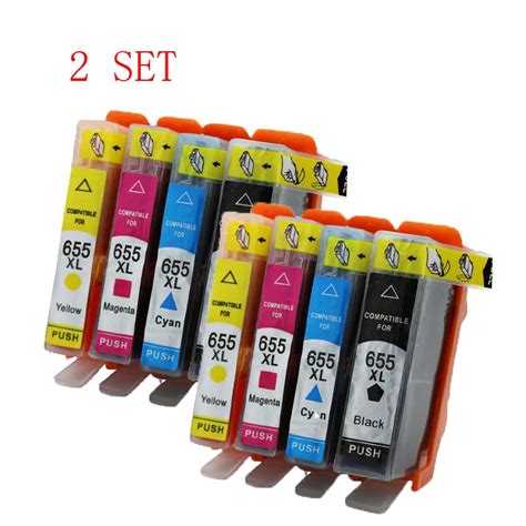 2 Set hp 655 XL hp655 655XL compatible ink cartridge For HP Deskjet ...