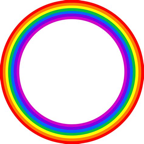 Full Circle Rainbow - Free Clip Art